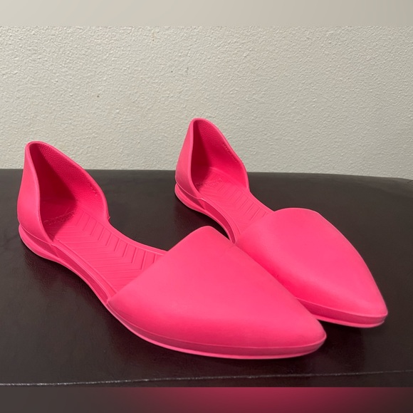 Native Audrey EVA Pointed Toe Flat Rubber Lightweight Women’s 8 Pink - Picture 6 of 11